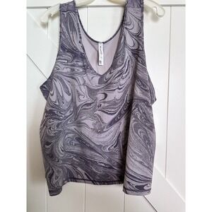Athleta Transcend Tank 3X Violet/Purple‎ Sumi Marble Camisole NWT $65 Quick Dry